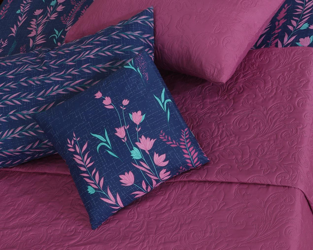 BAXTER PURPLE Comforter Set- 8 Pcs