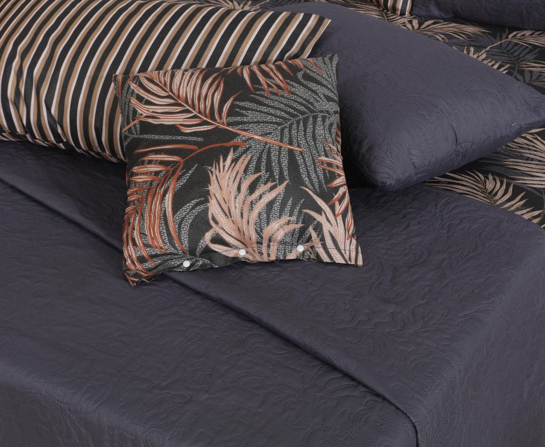 ASHELY GREY Comforter Set- 8 Pcs