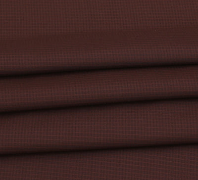 BURNT MAROON MAX SUITING - (WASH AND WEAR)