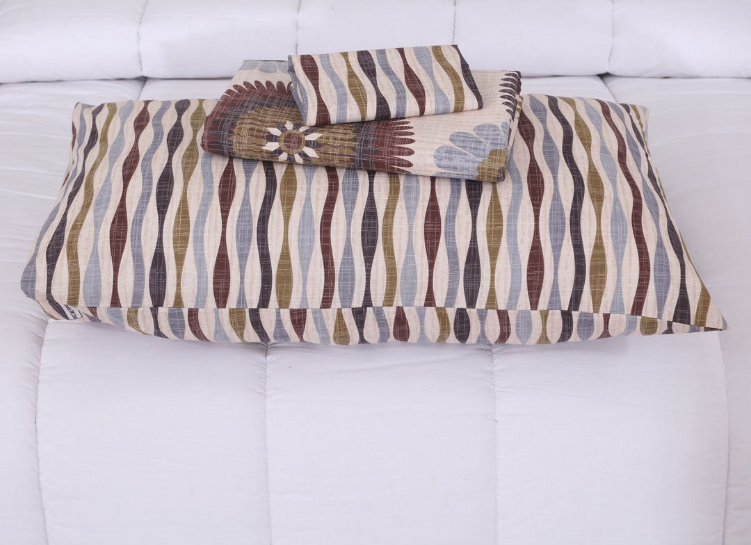 WHIT BEDSHEET SET - 3 PCS (PREMIUM)