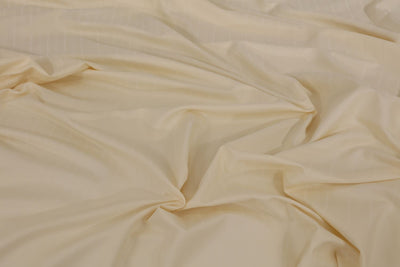 SMALL STRIPES BEIGE  BEDSHEET SET - 6 PCS (SATIN)