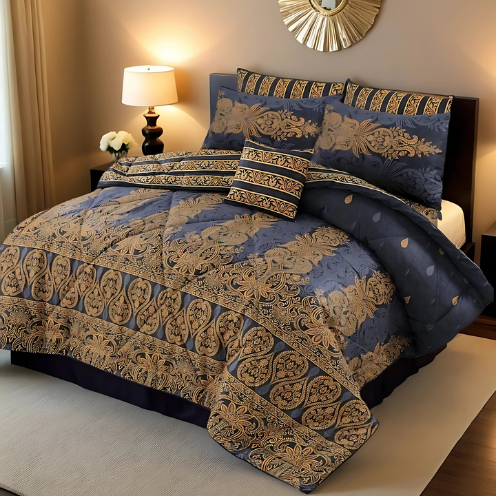 FUSIA Comforter Set- 7 Pcs