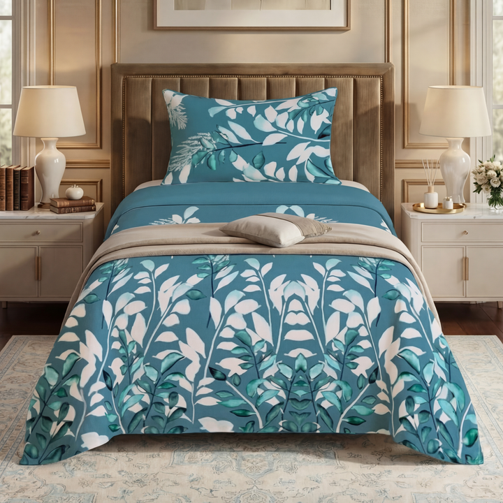 BLUE ZURIC SINGLE BEDSHEET SET