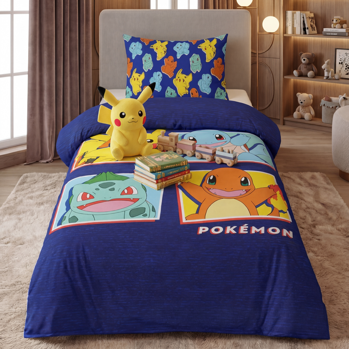 charizar poke- Kids bedsheet set