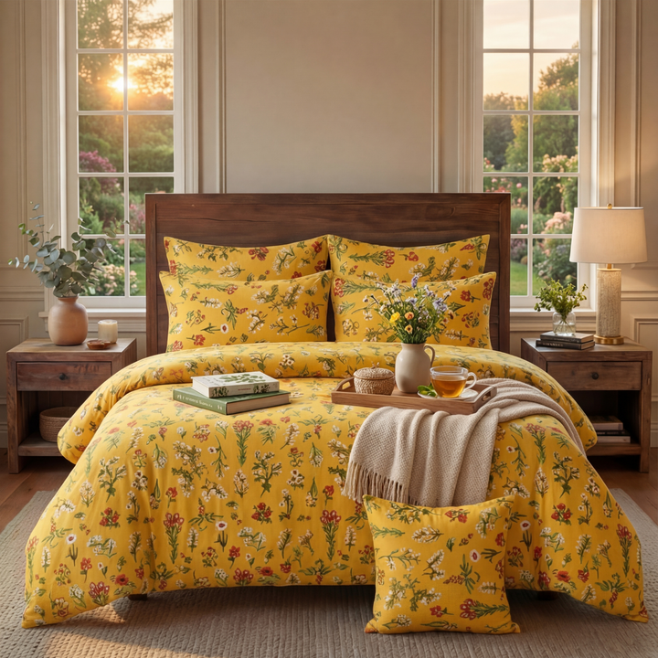 PANSY Winter  Comforter Set- 7 Pcs