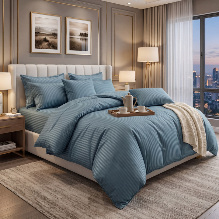 GREY STRIPE  RAZAI SET - 8 PCS