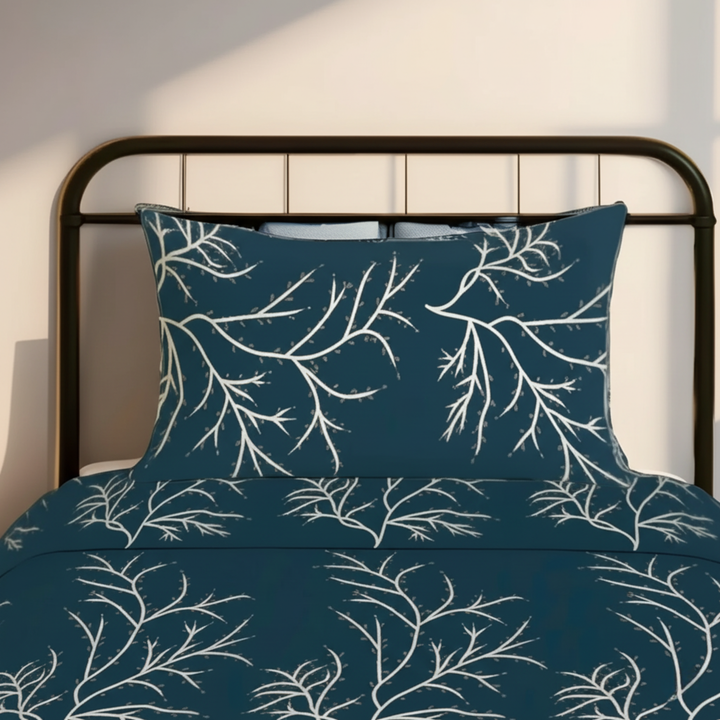 GREY BUNCH SINGLE BEDSHEET SET