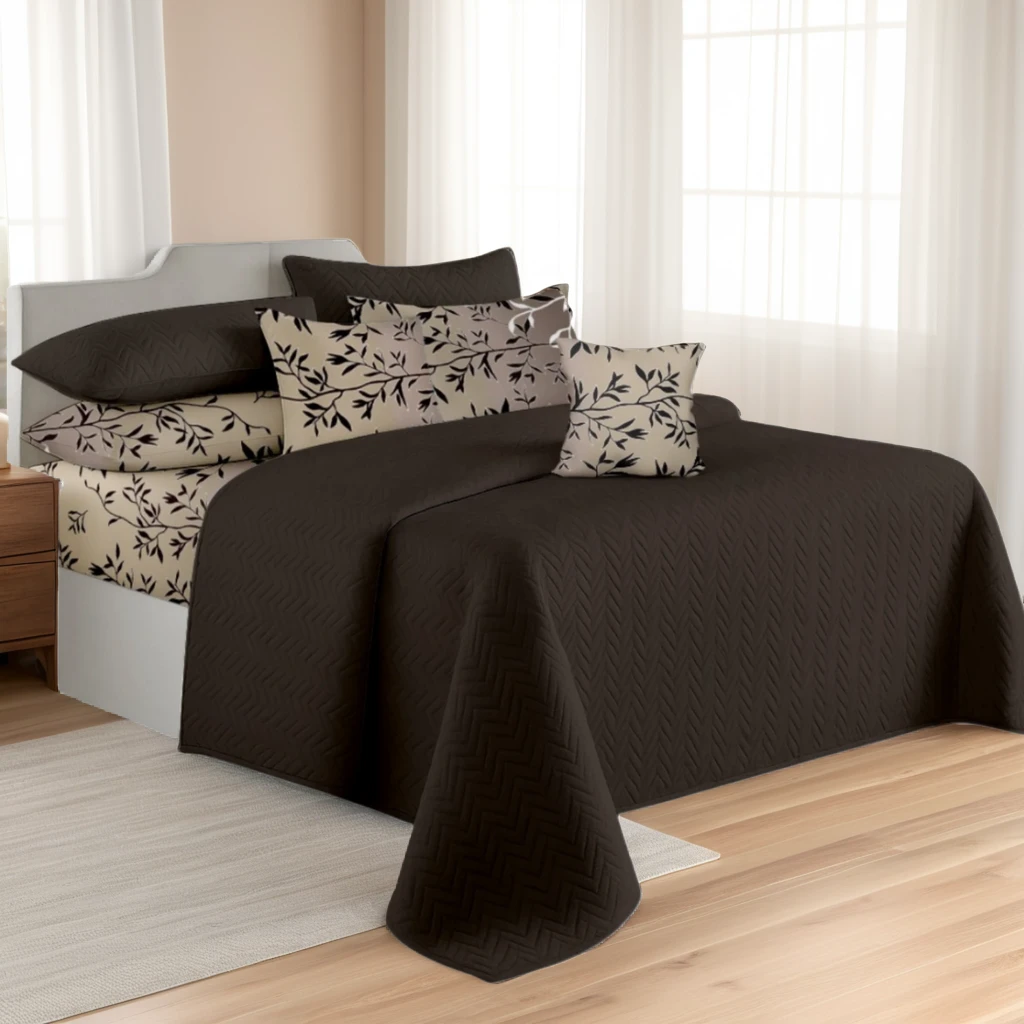 CHOCO BLINK Comforter Set- 8 Pcs