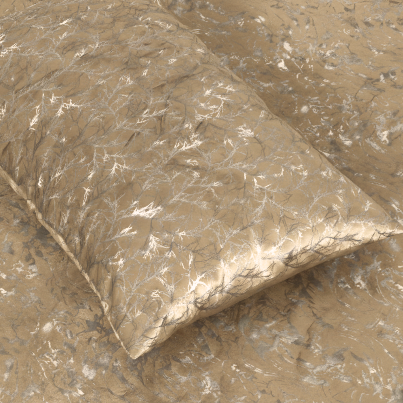 GOLDEN VELVET DUVET COVERS SET 8 PCS