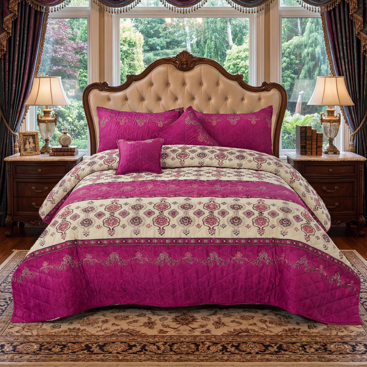 FIORINE Quilted Bedspread Set - 5 Pcs
