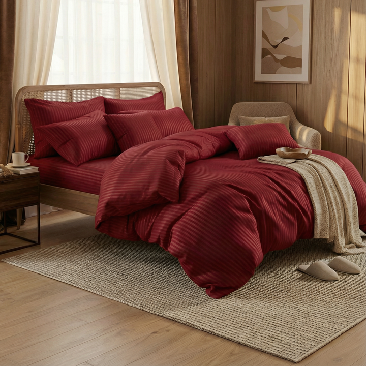 RED STRIPE  RAZAI SET - 8 PCS