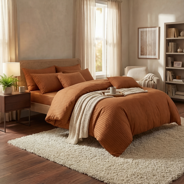 COPPER STRIPE  RAZAI SET - 8 PCS