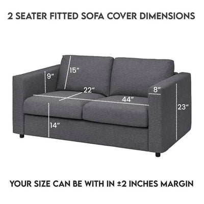 DARK GREY TURKISH SOFA COVER