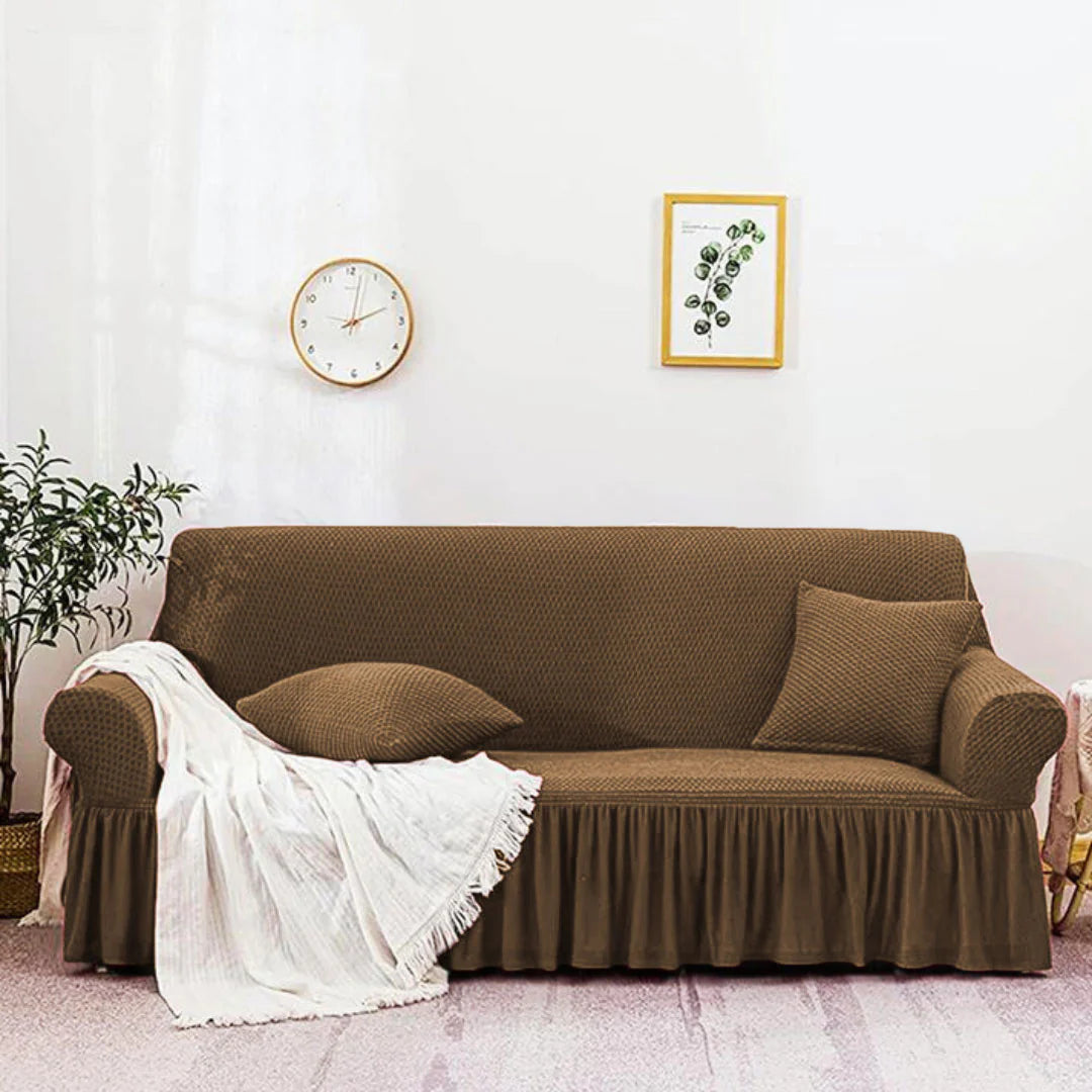 BROWN TURKISH SOFA COVER