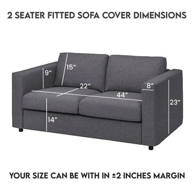 D.BROWN STRIPE JACQUARD SOFA COVER