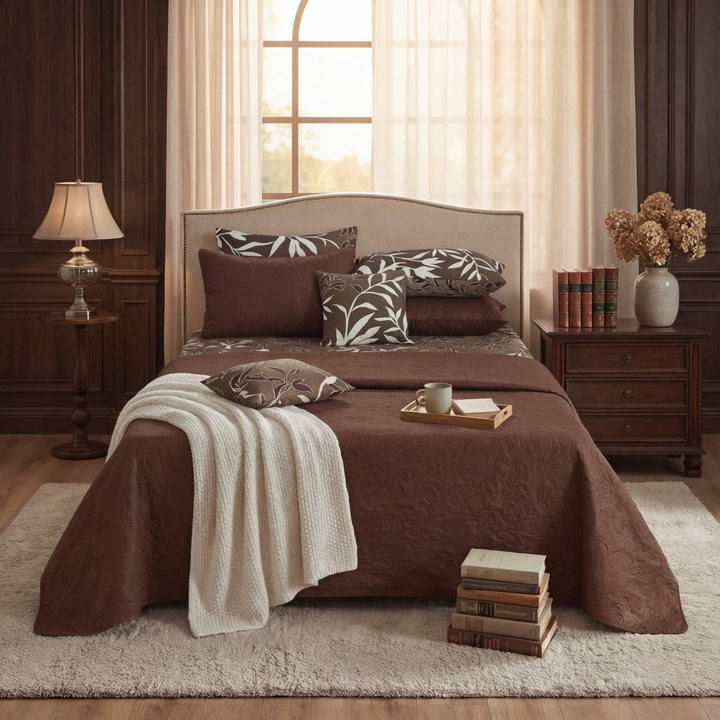 CHOCO BLINK Winter Comforter Set- 8 Pcs