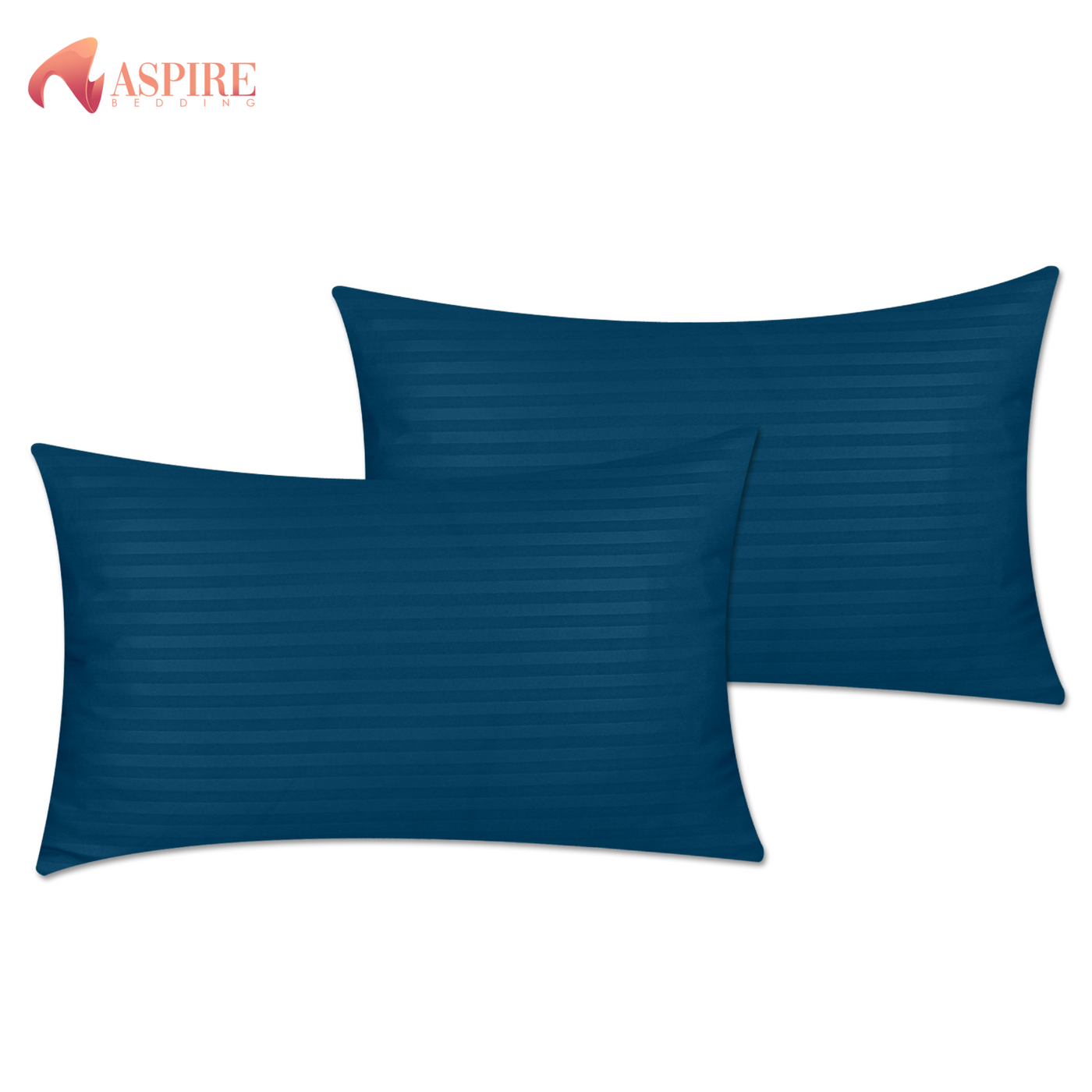 ZINC SATIN STRIPE PILLOW COVERS