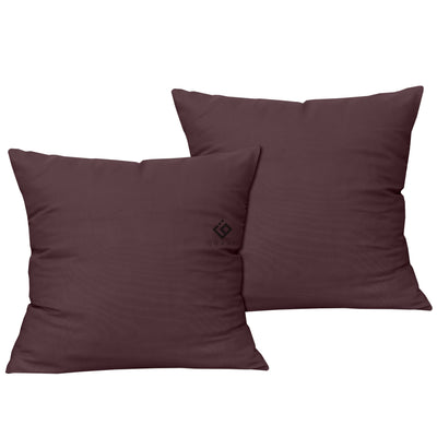 PLUM DYED CUSHION COVER (PACK OF 2)