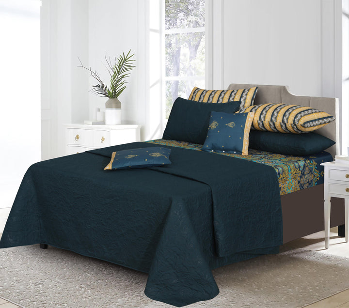 ZINC RIPON Comforter Set- 8 Pcs
