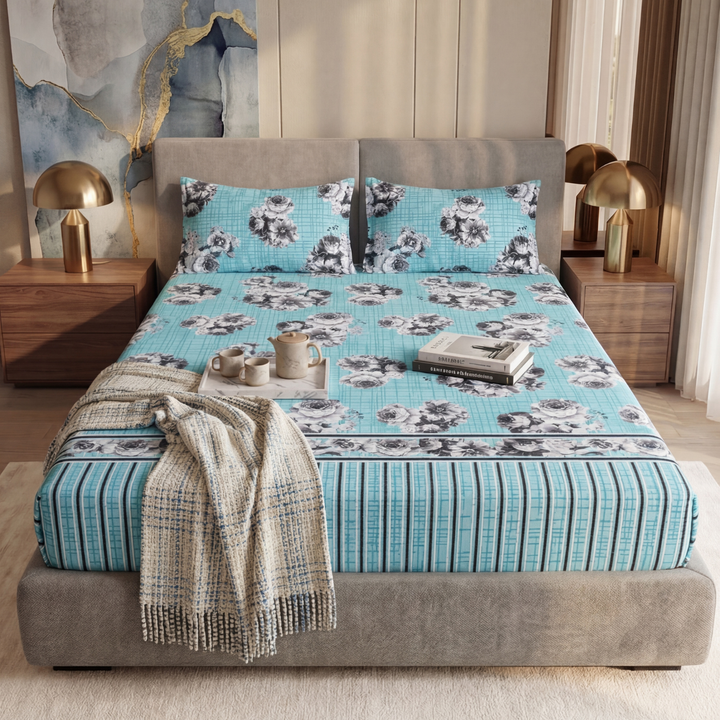 ALPINIA FITTED SHEET - (PREMIUM)