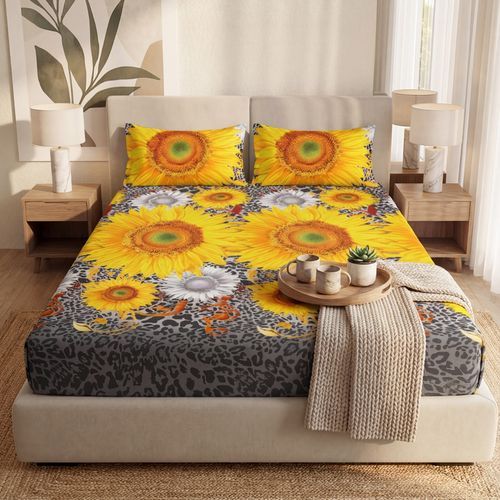 ELLA FITTED SHEET - (PREMIUM)