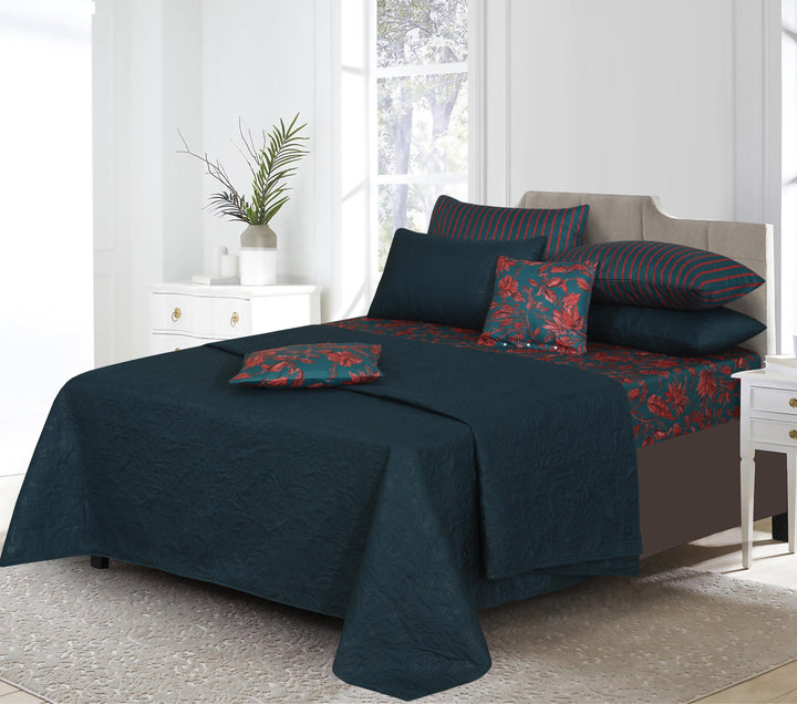 BOXI ZINC Comforter Set- 8 Pcs