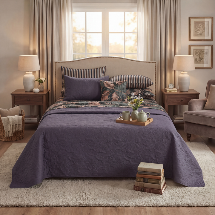 ASHELY GREY Winter Comforter Set- 8 Pcs