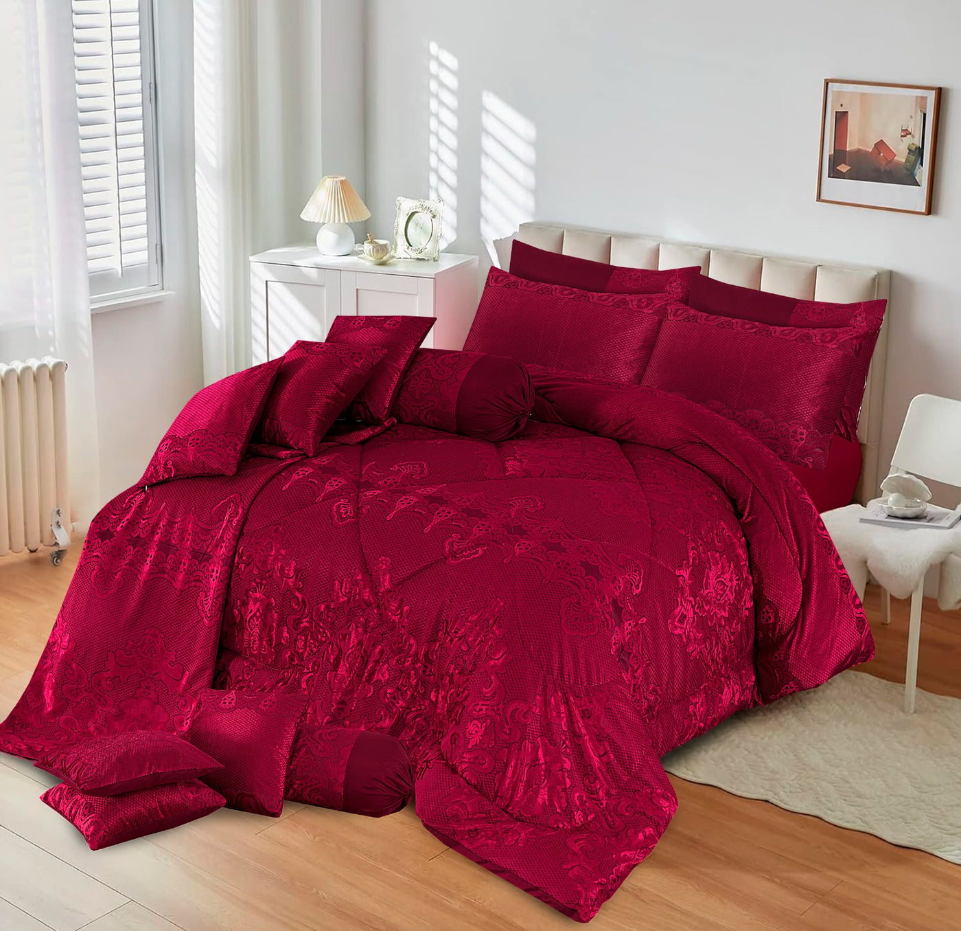 RIVENA COMFORTER SET - 14 PCS