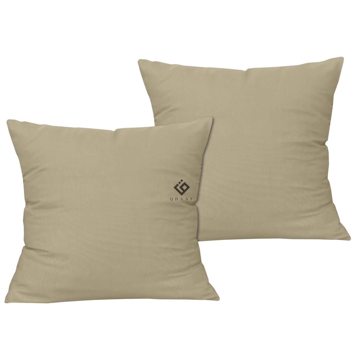 BEIGE DYED CUSHION COVER (PACK OF 2)