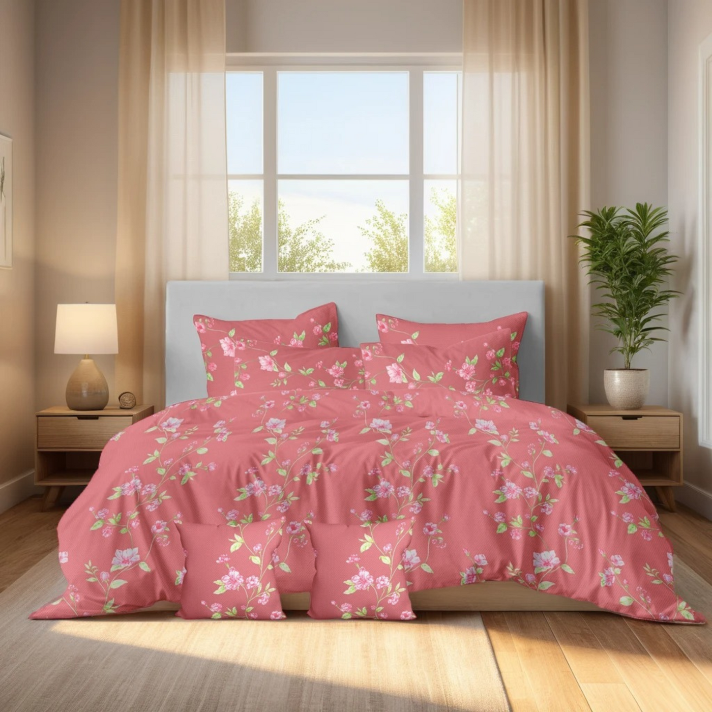LEAFY DUVET COVERS  SET - 8 PCS (PREMIUM)
