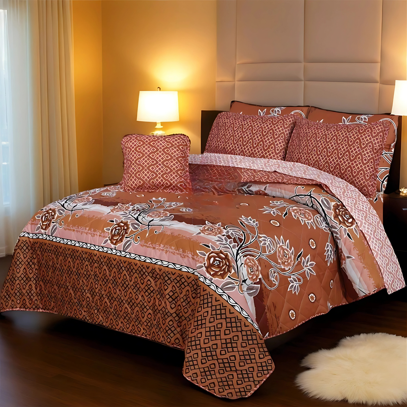 dia summer comforter set- 7 pcs