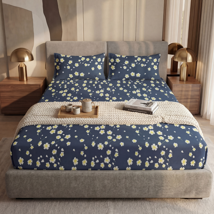 RUHI FITTED SHEET - (PREMIUM)