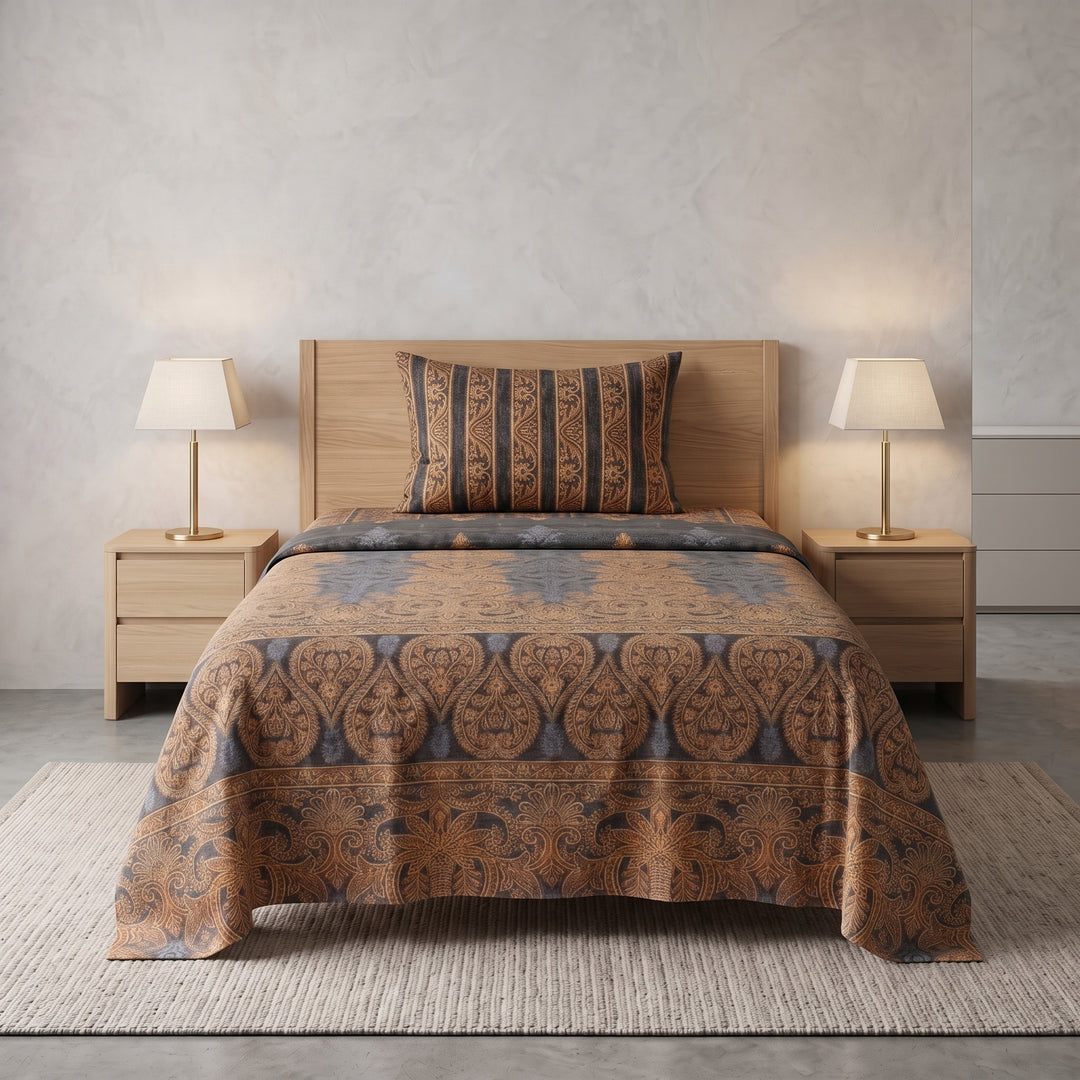 fusia single bedsheet set