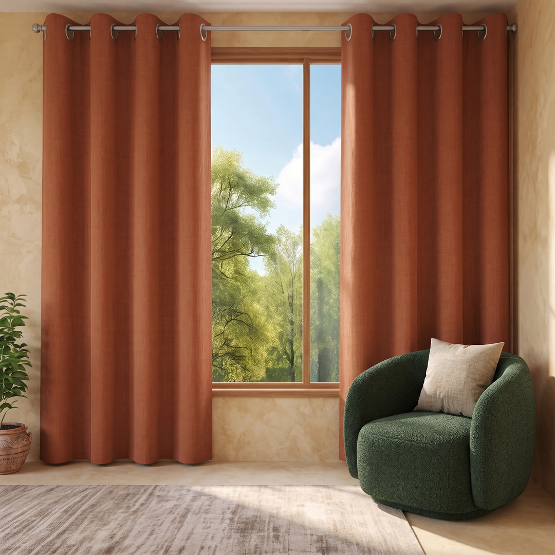 COPPER DYED WINDOW CURTAINS