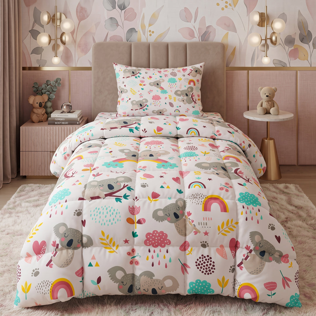 SNOW FALL -KIDS Comforter Set- 3 Pcs