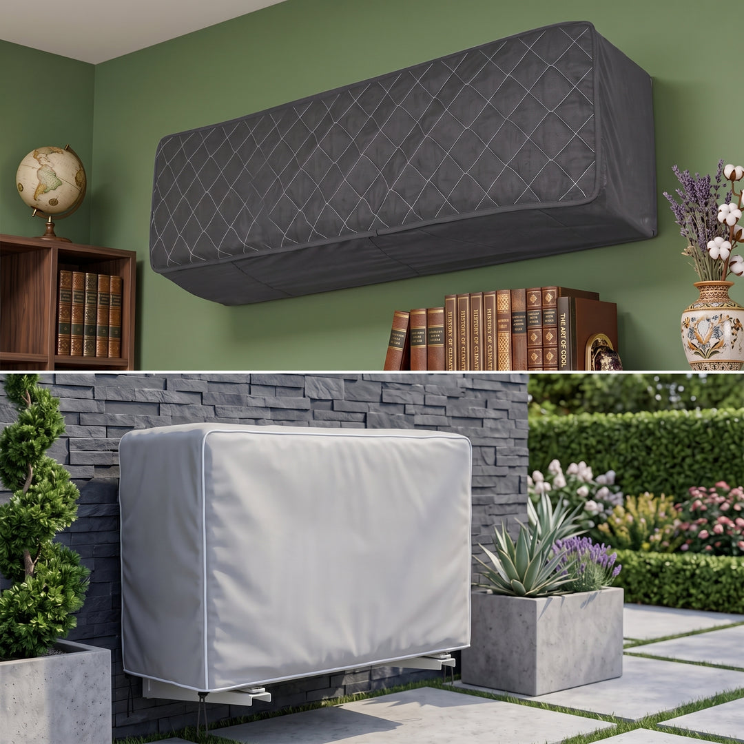 Charcoal Dyed Quilted AC Cover