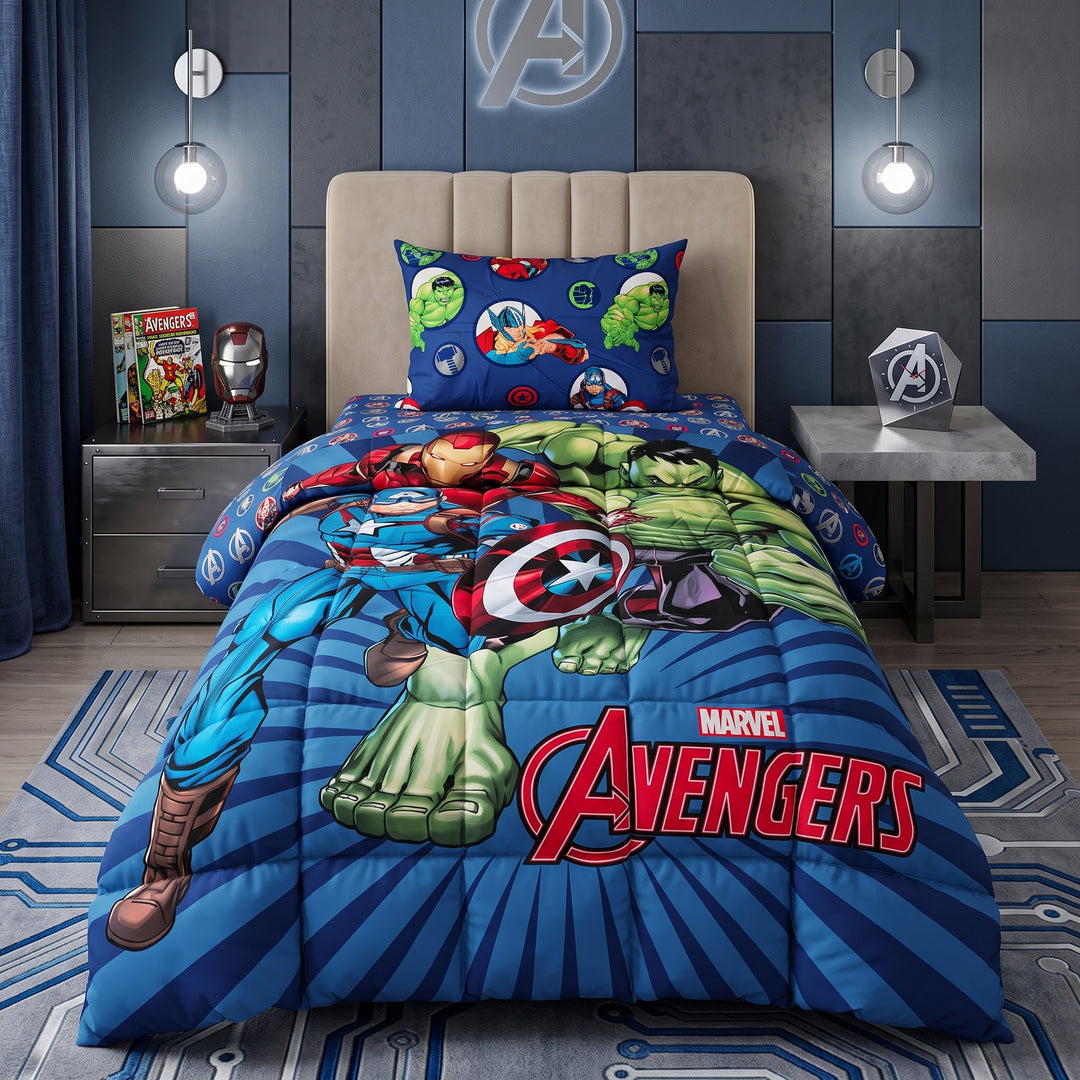 AVENGER-KIDS Comforter Set- 3 Pcs