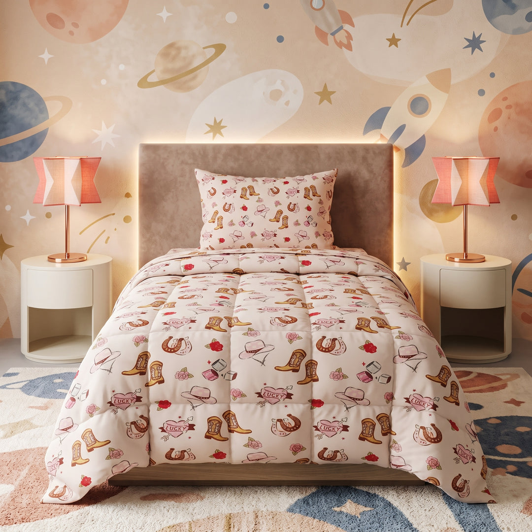 CAP SHOES KIDS Comforter Set- 3 Pcs