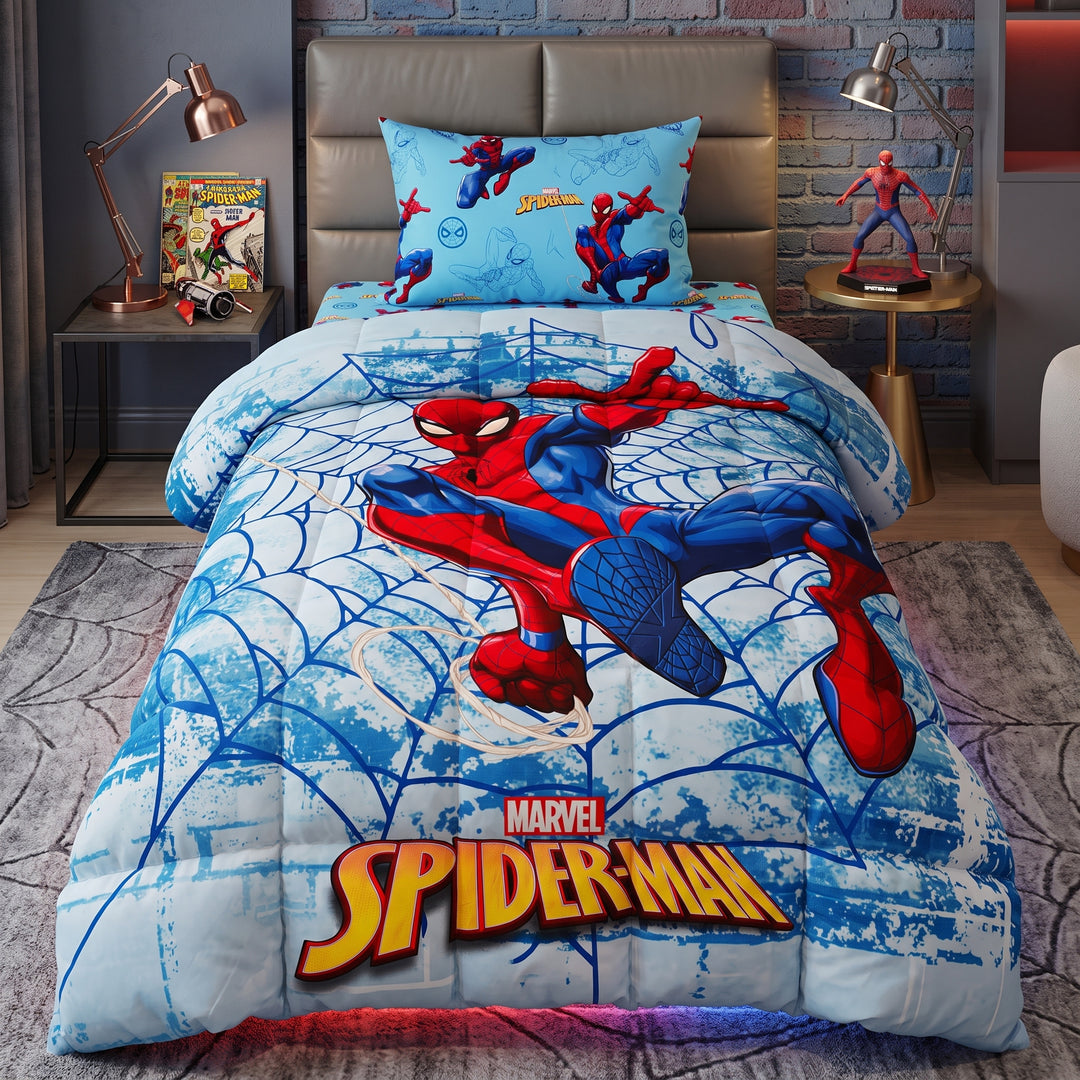 SPIDER MAN-KIDS Comforter Set- 3 Pcs