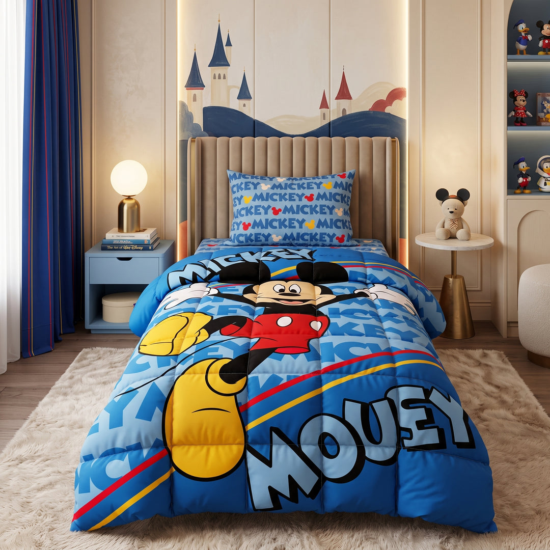 MICKY MOUSE -KIDS Comforter Set- 3 Pcs