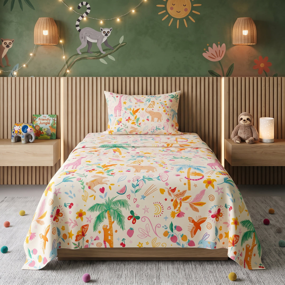 PINK ZOO - Kids BEDSHEET SET