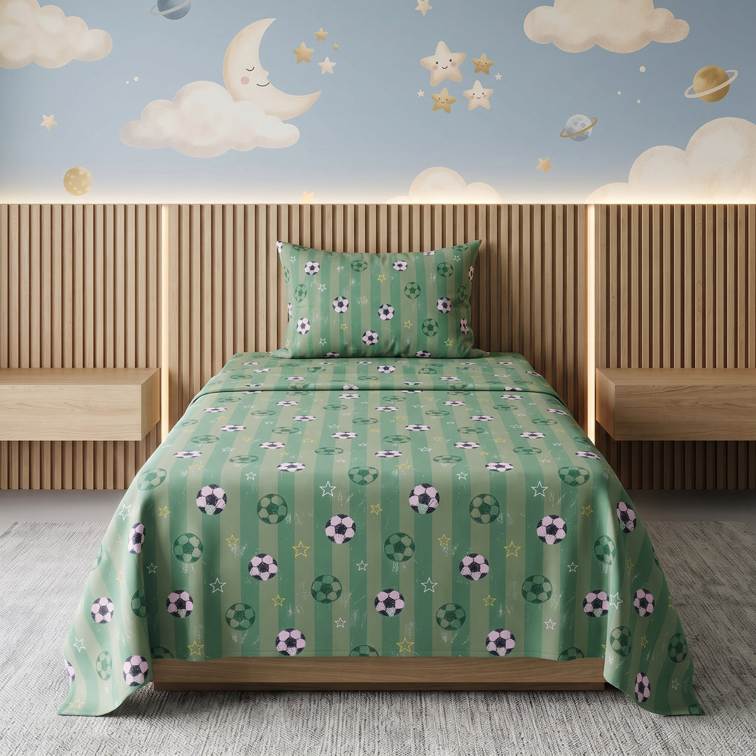 GREEN BALL- Kids BEDSHEET SET