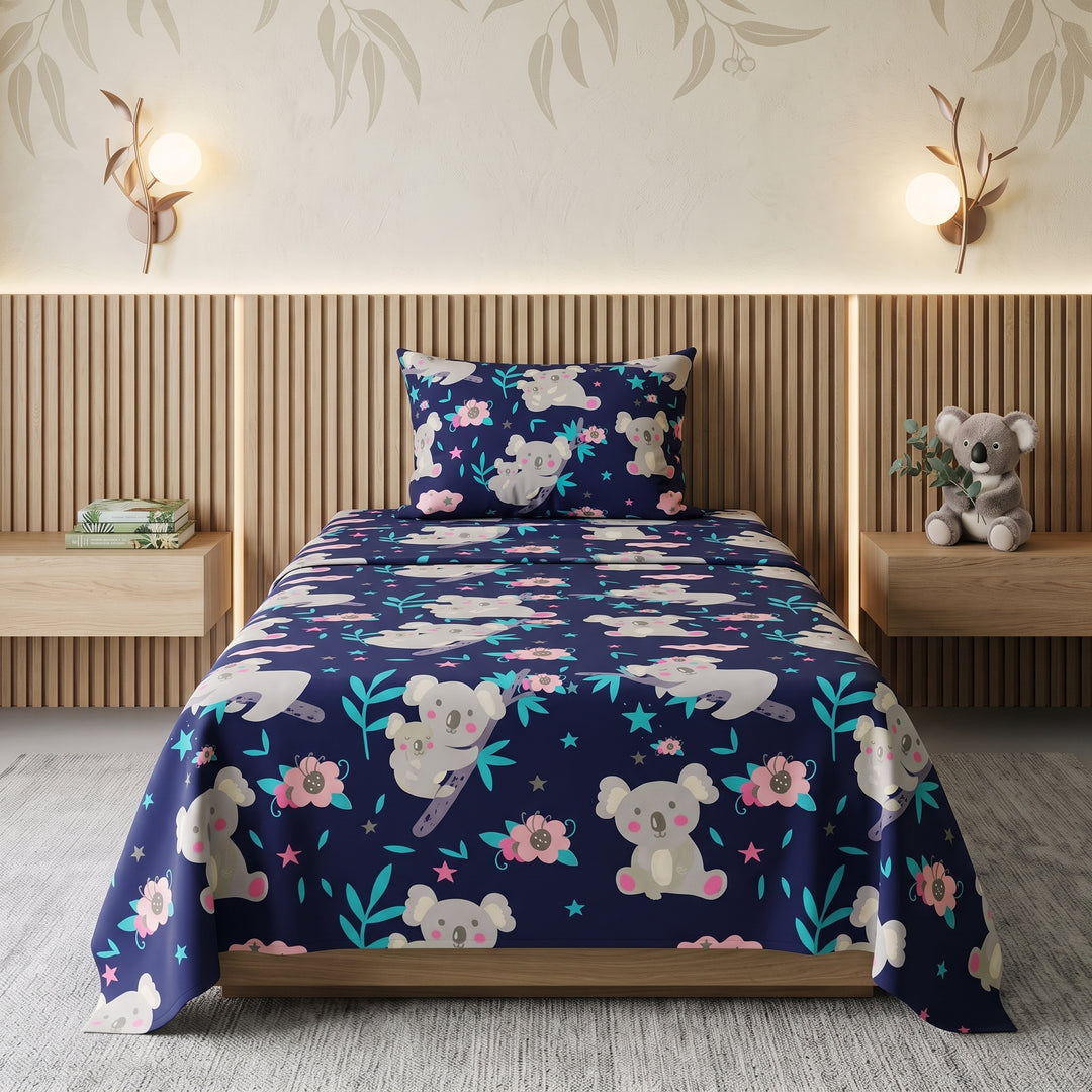 BLUE MOUSE - Kids BEDSHEET SET