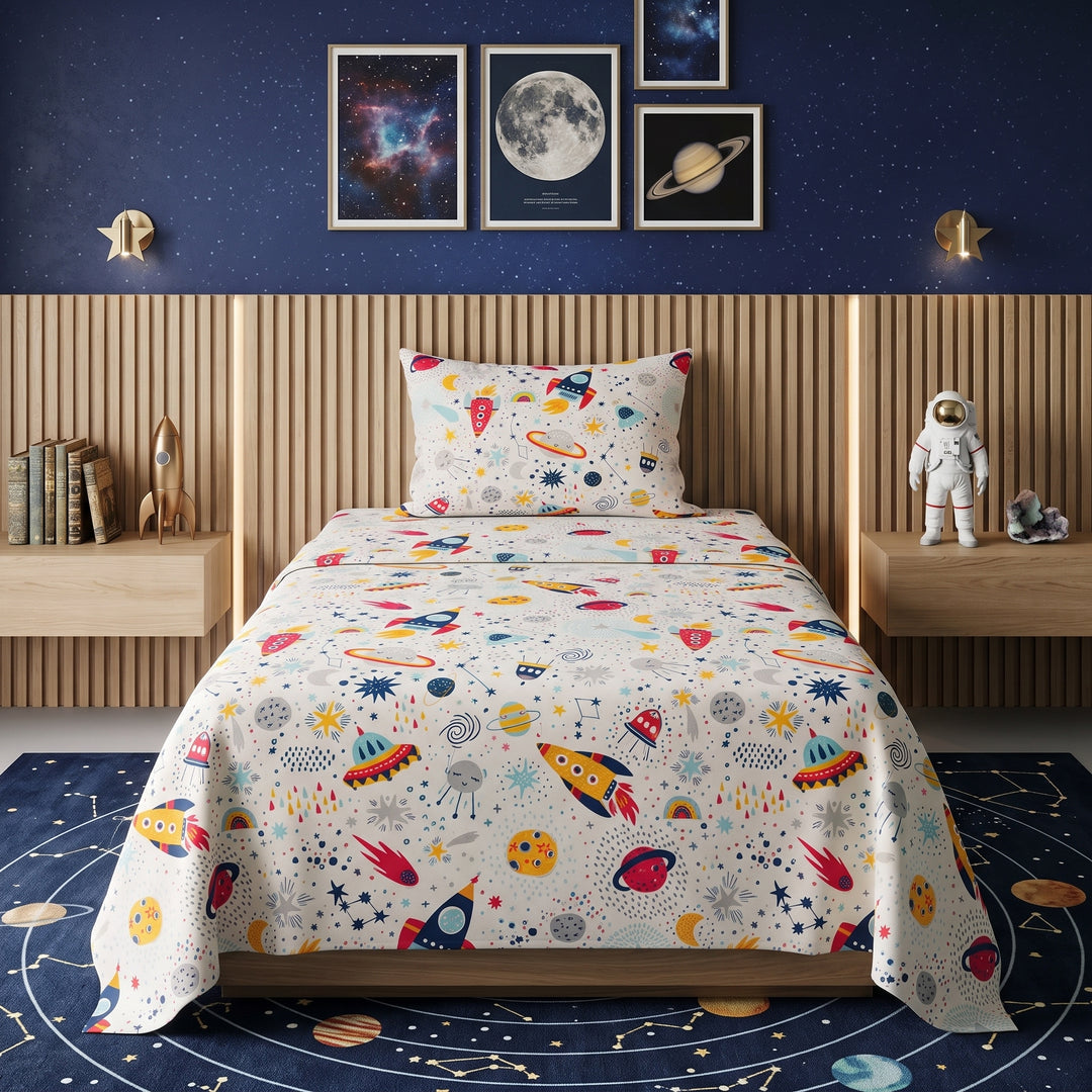SPACE- Kids BEDSHEET SET