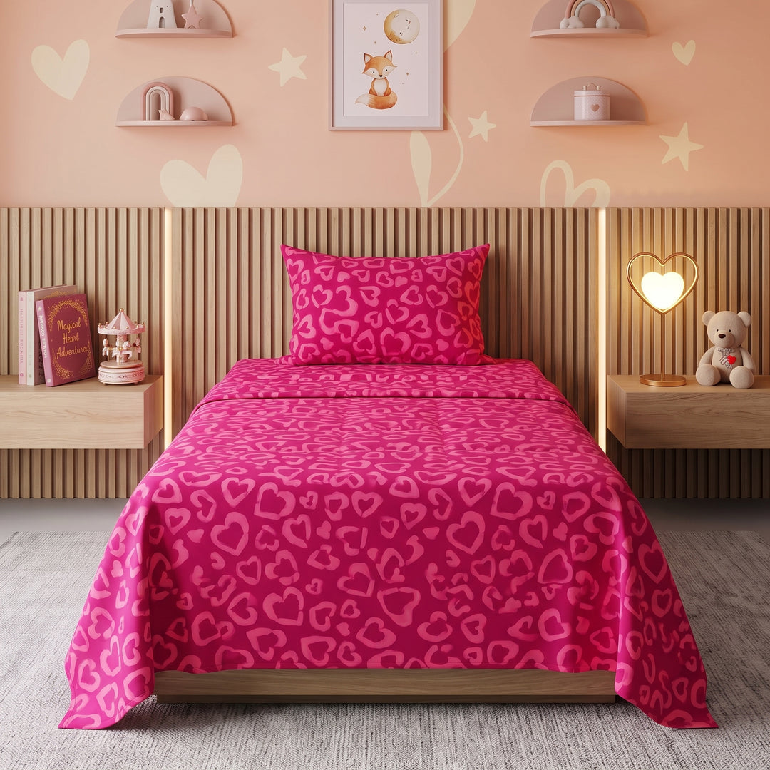 RED HEART - Kids BEDSHEET SET