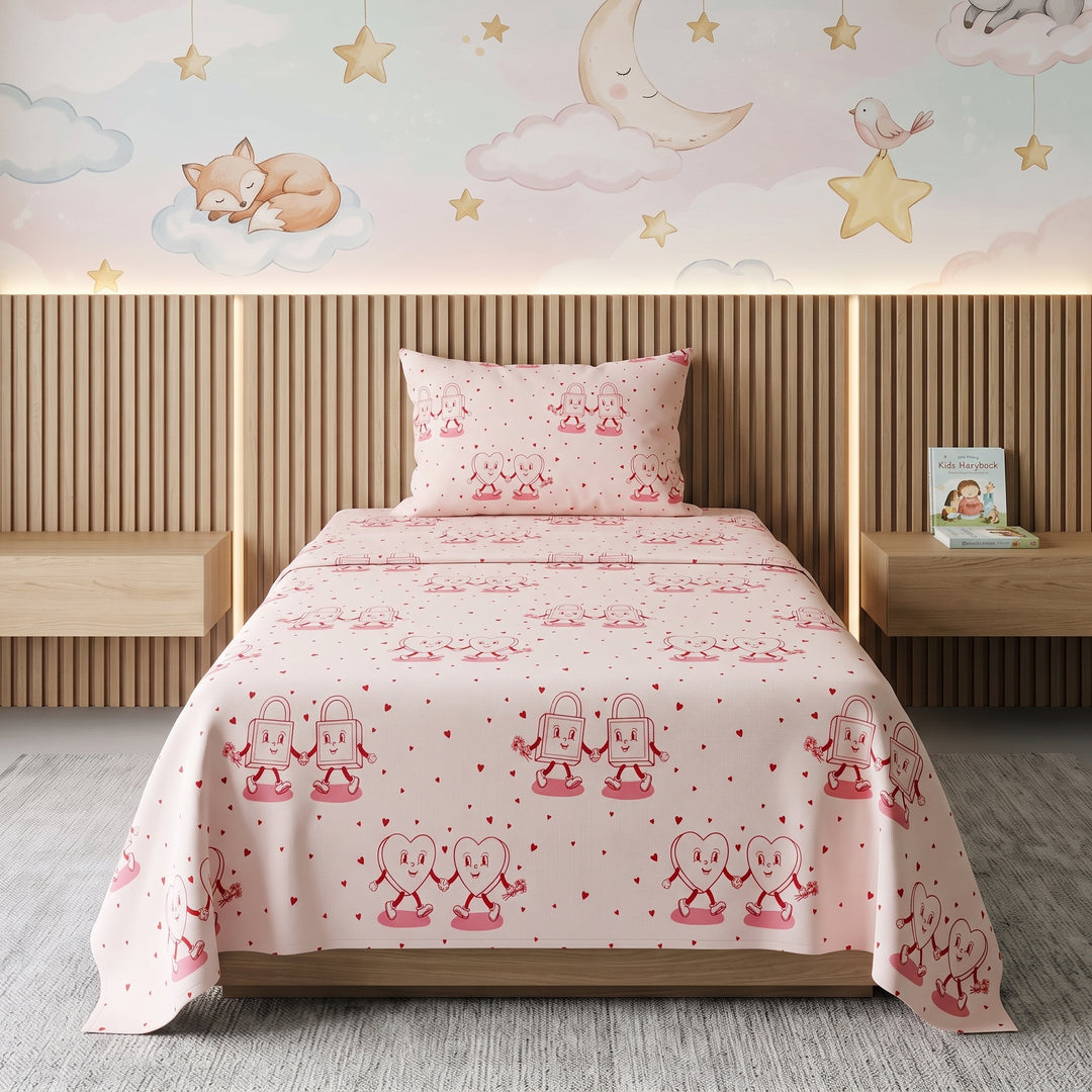 LOCK HEART - Kids BEDSHEET SET