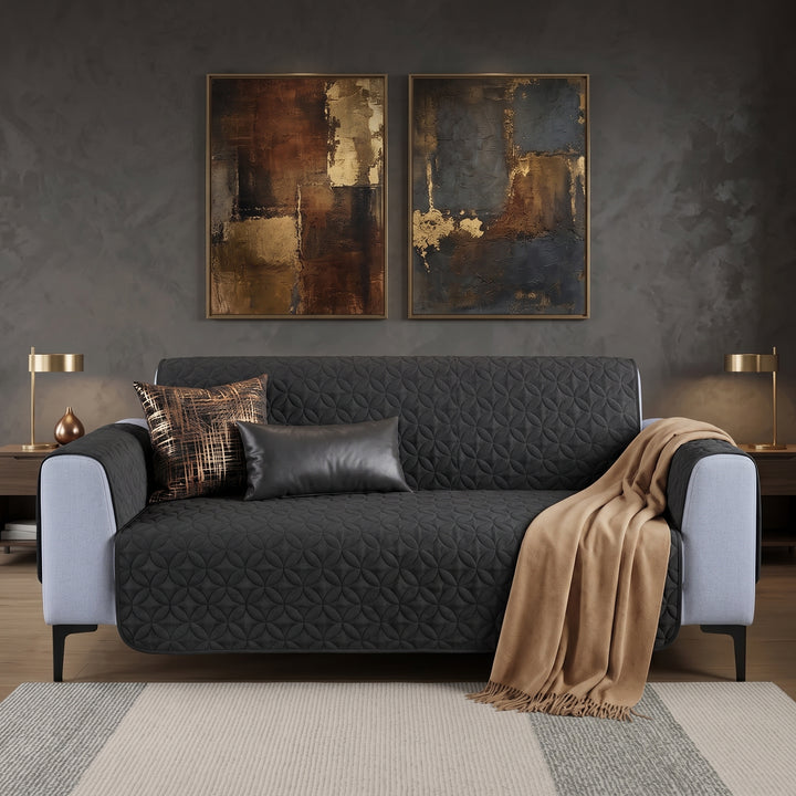 BLACK ULTRASONIC SOFA COVER