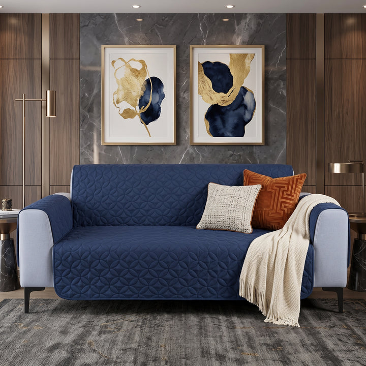 NAVY BLUE ULTRASONIC SOFA COVER