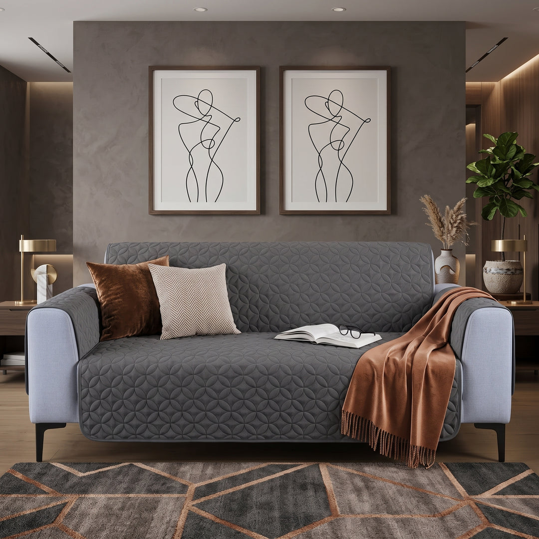 MATE GREY ULTRASONIC SOFA COVER