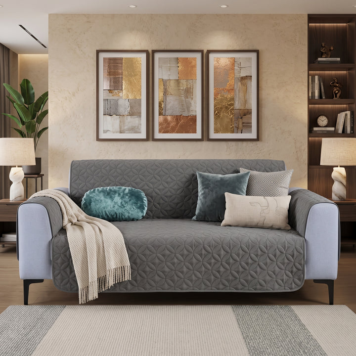 GREY ULTRASONIC SOFA COVER